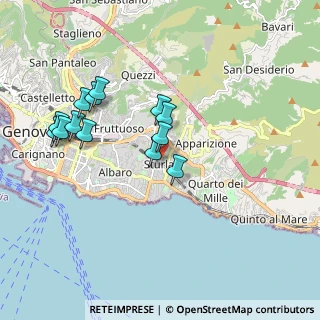 Mappa Via Sibilla Mertens, 16147 Genova GE, Italia (1.81154)