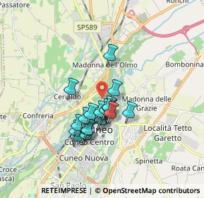 Mappa Circonvallazione Nord, 12100 Cuneo CN, Italia (1.3165)