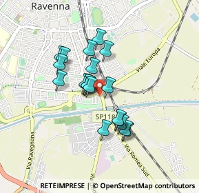 Mappa Via Arcivescovo Gerberto, 48124 Ravenna RA, Italia (0.671)