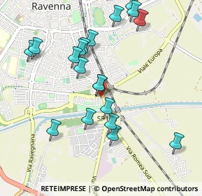 Mappa Via Arcivescovo Gerberto, 48124 Ravenna RA, Italia (1.066)