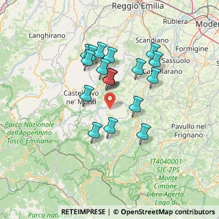 Mappa Toano, 42010 Toano RE, Italia (12.18167)