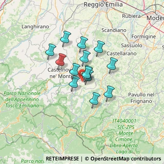 Mappa Toano, 42010 Toano RE, Italia (9.215)