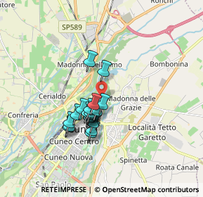 Mappa Via Basse San Sebastiano, 12100 Cuneo CN, Italia (1.3175)