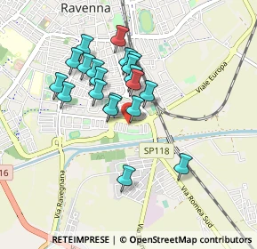 Mappa Via Isaac Newton, 48124 Ravenna RA, Italia (0.752)
