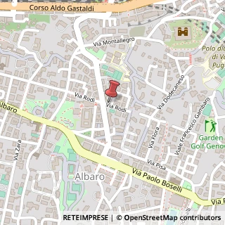 Mappa Via Rodi, 14, 16145 Genova, Genova (Liguria)