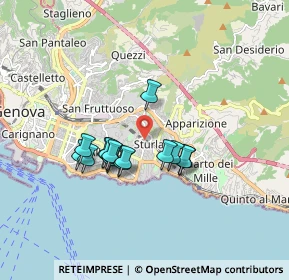 Mappa Via Riese, 16147 Genova GE, Italia (1.39)