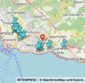 Mappa Via Riese, 16147 Genova GE, Italia (1.97667)