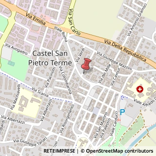 Mappa Via Fratelli Cervi, 3, 40024 Castel San Pietro Terme, Bologna (Emilia Romagna)