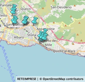Mappa Via Angelo Carrara, 16147 Genova GE, Italia (1.79385)