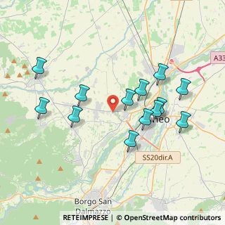 Mappa Via Monte Pigna, 12010 Cervasca CN, Italia (3.76308)