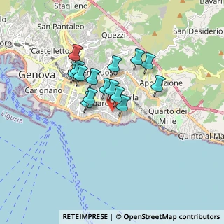 Mappa Via Luigi Arnaldo Vassallo, 16146 Genova GE, Italia (1.29533)