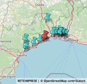 Mappa Via della Costa, 16011 Arenzano GE, Italia (9.998)