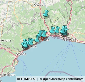 Mappa Via della Costa, 16011 Arenzano GE, Italia (11.875)