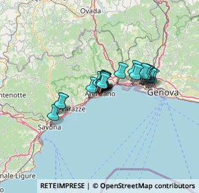 Mappa Via della Costa, 16011 Arenzano GE, Italia (8.6845)