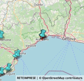 Mappa Via della Costa, 16011 Arenzano GE, Italia (29.13167)