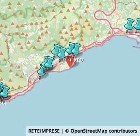 Mappa Via della Costa, 16011 Arenzano GE, Italia (5.86889)