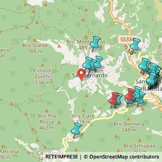 Mappa Via Dorino Boristene, 17044 Stella SV, Italia (1.488)