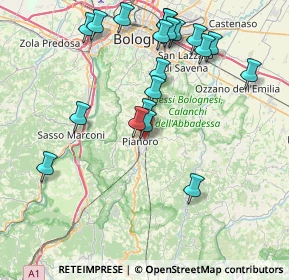 Mappa , 40065 Pianoro BO, Italia (8.6275)