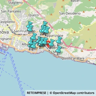 Mappa Via Redipuglia, 16164 Genova GE, Italia (1.209)