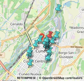 Mappa Discesa Bellavista, 12100 Cuneo CN, Italia (0.7)