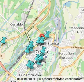 Mappa Discesa Bellavista, 12100 Cuneo CN, Italia (0.89667)
