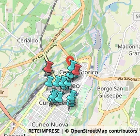 Mappa Discesa Bellavista, 12100 Cuneo CN, Italia (0.798)