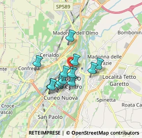 Mappa Discesa Bellavista, 12100 Cuneo CN, Italia (1.27615)