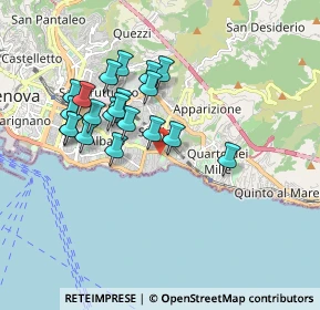 Mappa Via Bartolomeo Chighizola, 16147 Genova GE, Italia (1.6205)