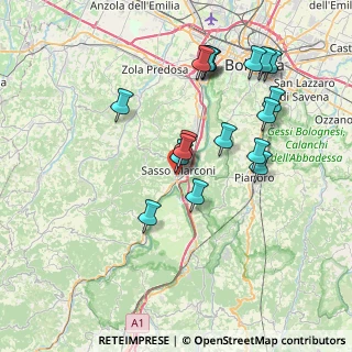 Mappa Piazza dei Martiri della Liberazione, 40037 Sasso Marconi BO, Italia (7.61222)