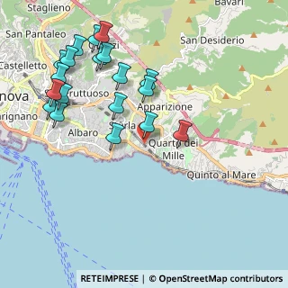 Mappa Via Redipuglia, 16147 Genova GE, Italia (2.3325)