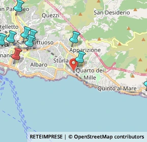 Mappa Via Redipuglia, 16147 Genova GE, Italia (3.38923)
