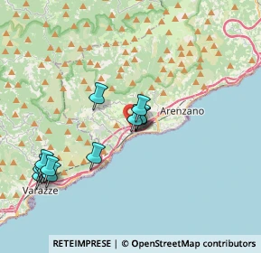 Mappa A10 Genova - Ventimiglia, 16016 Cogoleto GE, Italia (3.80929)