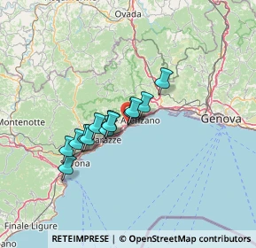 Mappa A10 Genova - Ventimiglia, 16016 Cogoleto GE, Italia (9.83385)