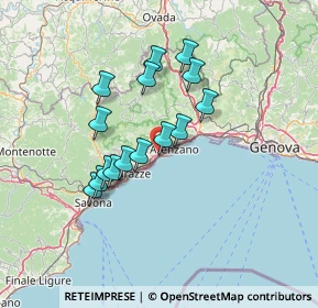 Mappa A10 Genova - Ventimiglia, 16016 Cogoleto GE, Italia (11.60133)