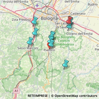 Mappa Via del Lavoro, 40065 Pianoro BO, Italia (6.6975)
