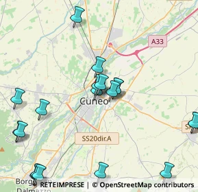 Mappa Vicolo Beinette, 12016 Cuneo CN, Italia (5.2805)