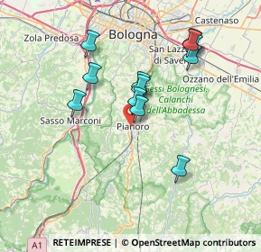 Mappa Via del Savena, 40065 Pianoro BO, Italia (6.82917)