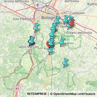Mappa Via del Savena, 40065 Pianoro BO, Italia (6.3795)