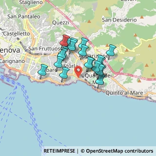 Mappa Via del Tritone, 16147 Genova GE, Italia (1.2685)