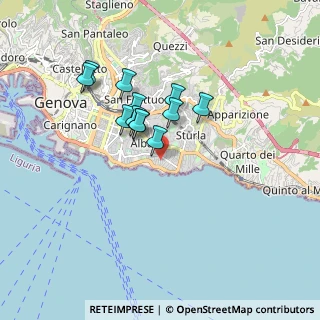 Mappa Via Tommaso Campanella, 16146 Genova GE, Italia (1.3775)