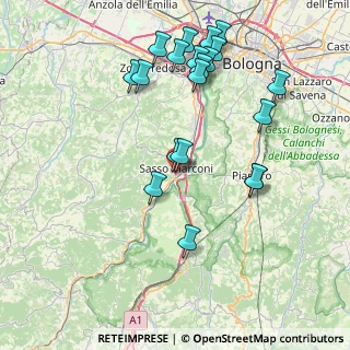 Mappa Via Carlo e Ada Bettini, 40037 Sasso Marconi BO, Italia (8.6165)