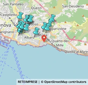 Mappa Via Giasone, 16147 Genova GE, Italia (1.98412)