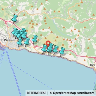 Mappa Viadotto Torrente Nervi, 16167 Genova GE, Italia (4.32056)