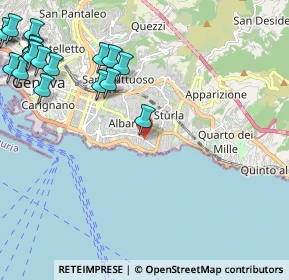 Mappa Via Giacomo Medici del Vascello, 16146 Genova GE, Italia (3.04056)