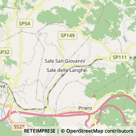 Mappa Sale delle Langhe