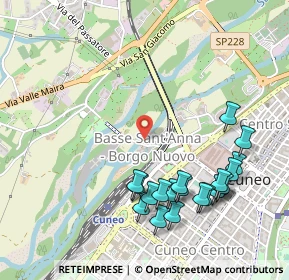Mappa Via Basse Sant'Anna, 12100 Cuneo CN, Italia (0.579)