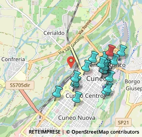 Mappa Via Basse Sant'Anna, 12100 Cuneo CN, Italia (0.9065)