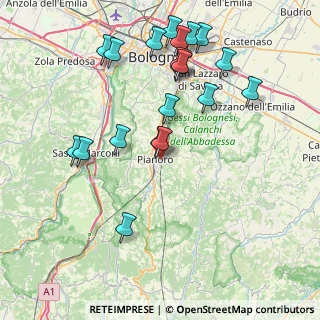 Mappa Via Gualando, 40065 Pianoro BO, Italia (8.8095)