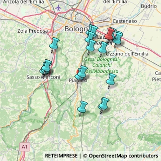 Mappa Via Gualando, 40065 Pianoro BO, Italia (7.555)