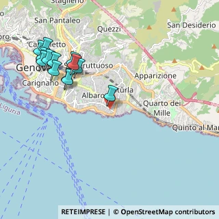 Mappa Via Oreste De Gaspari, 16146 Genova GE, Italia (2.43846)